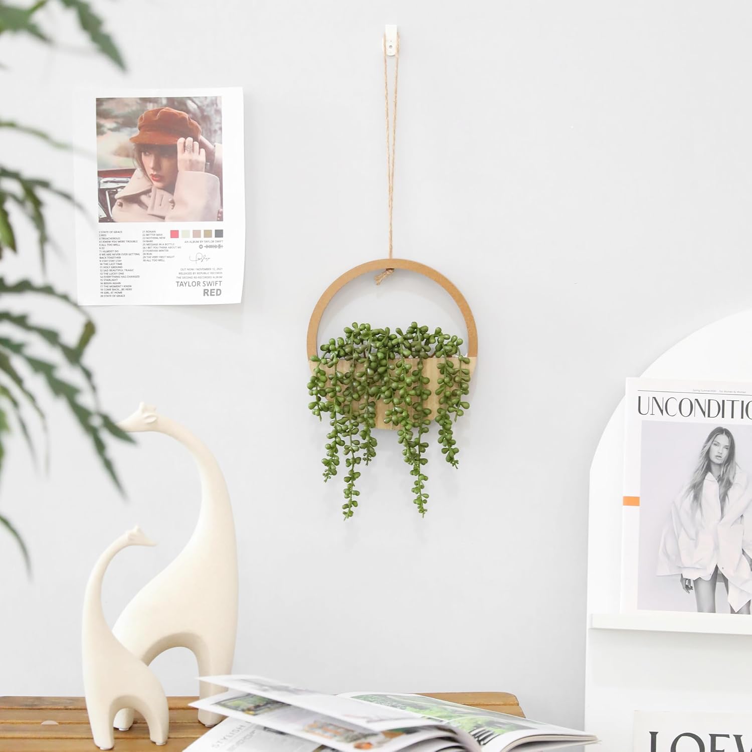 🌿✨ Hanging Succulent Wall Garden Decor 🪴💫